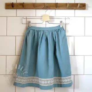 Förtvättat lin teal