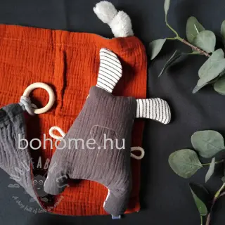 Dubbelgasväv/muslin rust ORGANIC