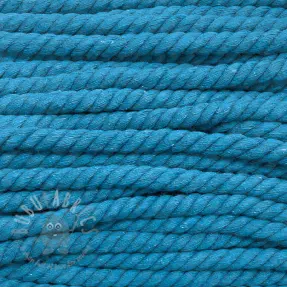 Bomullssnöre tvinnad 12 mm jeans