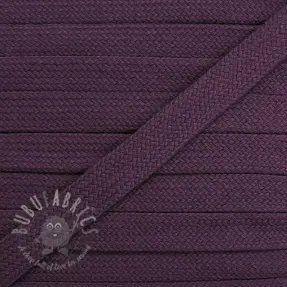 Bomullssnöre platt 13 mm violet