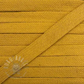Bomullssnöre platt 13 mm ochre