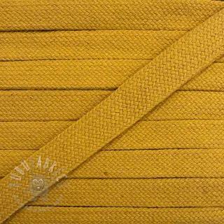 Bomullssnöre platt 13 mm ochre