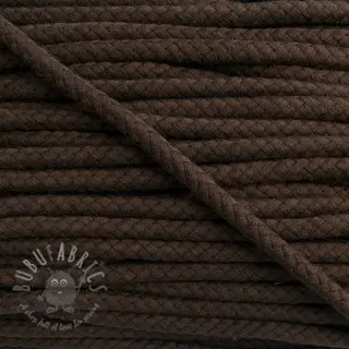 Bomullssnöre 8 mm dark mocha