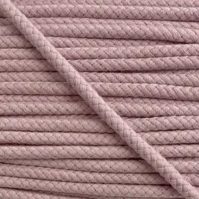 Bavlnená šnúra 8 mm washed pink