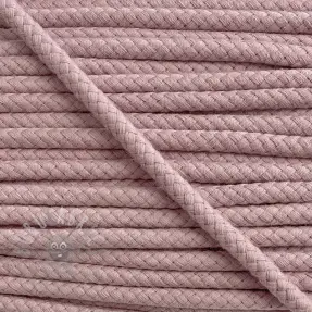 Bomullssnöre 8 mm washed pink