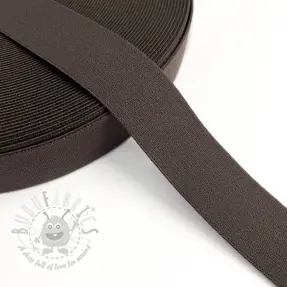 Slätt resårband 3 cm mocha