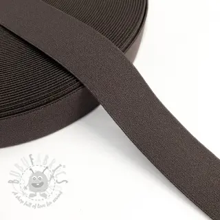 Slätt resårband 3 cm mocha