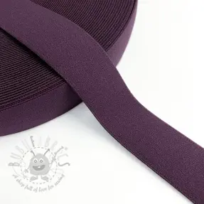 Slätt resårband 3 cm violet