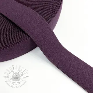 Slätt resårband 3 cm violet