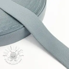 Slätt resårband 3 cm cloud blue