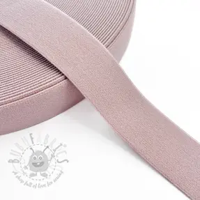 Slätt resårband 3 cm washed pink