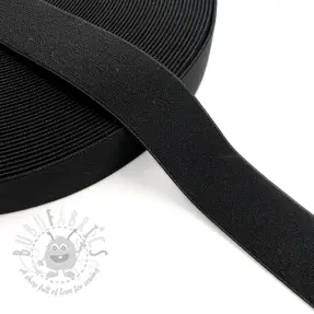 Slätt resårband 3 cm black