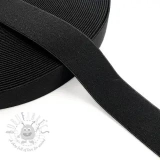 Slätt resårband 3 cm black