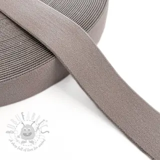 Slätt resårband 3 cm taupe