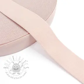 Slätt resårband 3 cm pink