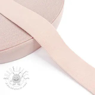 Slätt resårband 3 cm pink