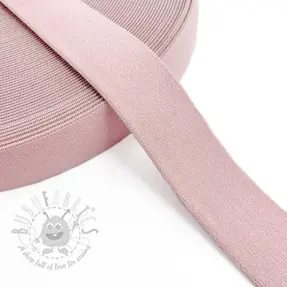 Slätt resårband 3 cm old pink