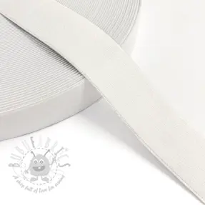 Slätt resårband 3 cm off white
