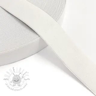 Slätt resårband 3 cm off white