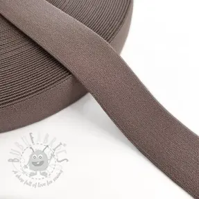 Slätt resårband 3 cm mauve