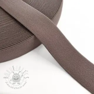 Slätt resårband 3 cm mauve