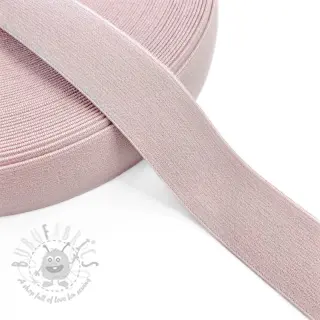 Slätt resårband 3 cm light old pink