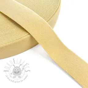 Slätt resårband 3 cm light yellow