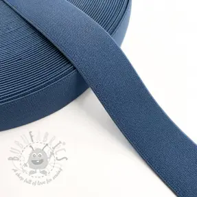 Slätt resårband 3 cm dark jeans