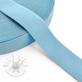 Slätt resårband 3 cm baby blue