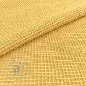 Bomull med vaffelbindning soft yellow