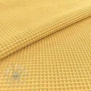Bomull med vaffelbindning soft yellow