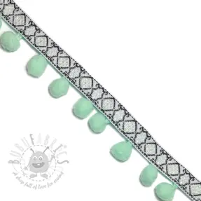 Pompongband JACQUARD light mint