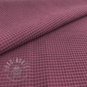Bomull med vaffelbindning purple