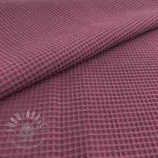 Bomull med vaffelbindning purple