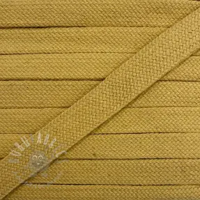 Bomullssnöre platt 13 mm camel