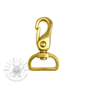 Metallkarbinhake 25 mm gold