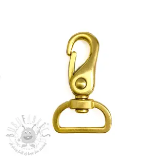 Metallkarbinhake 25 mm gold