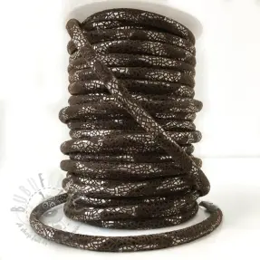 Mockasnöre Glitter brown