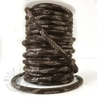 Mockasnöre Glitter brown