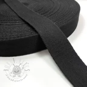 Gjordband bomull 4 cm black