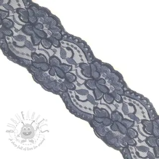 Spets Blossom dark grey