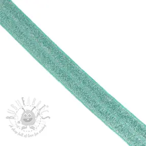 Kantelastik glitter 20 mm dark mint