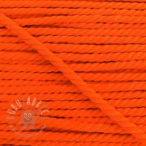 Bomullssnöre tvinnad 5 mm neon orange