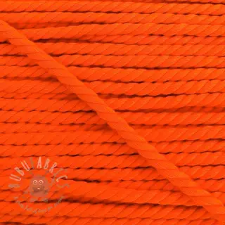 Bomullssnöre tvinnad 5 mm neon orange