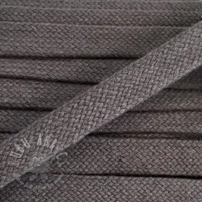 Bomullssnöre platt 15 mm dark grey