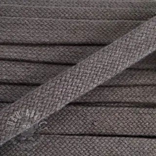 Bomullssnöre platt 15 mm dark grey