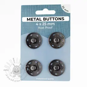 Tryckknapp METAL 25 mm anthracite