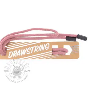 Snöre till huva med ändbeslag 115 cm HEAD1 old pink