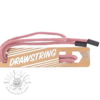 Snöre till huva med ändbeslag 115 cm HEAD1 old pink