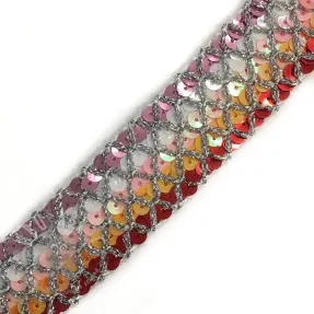 Band Sequin MULTI red